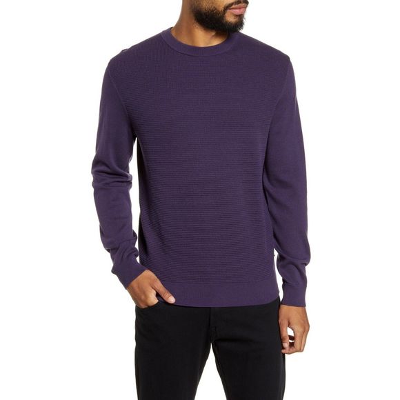 Hugo Boss Other - Hugo Boss Bospon Wool Blend Sweater Deep Purple